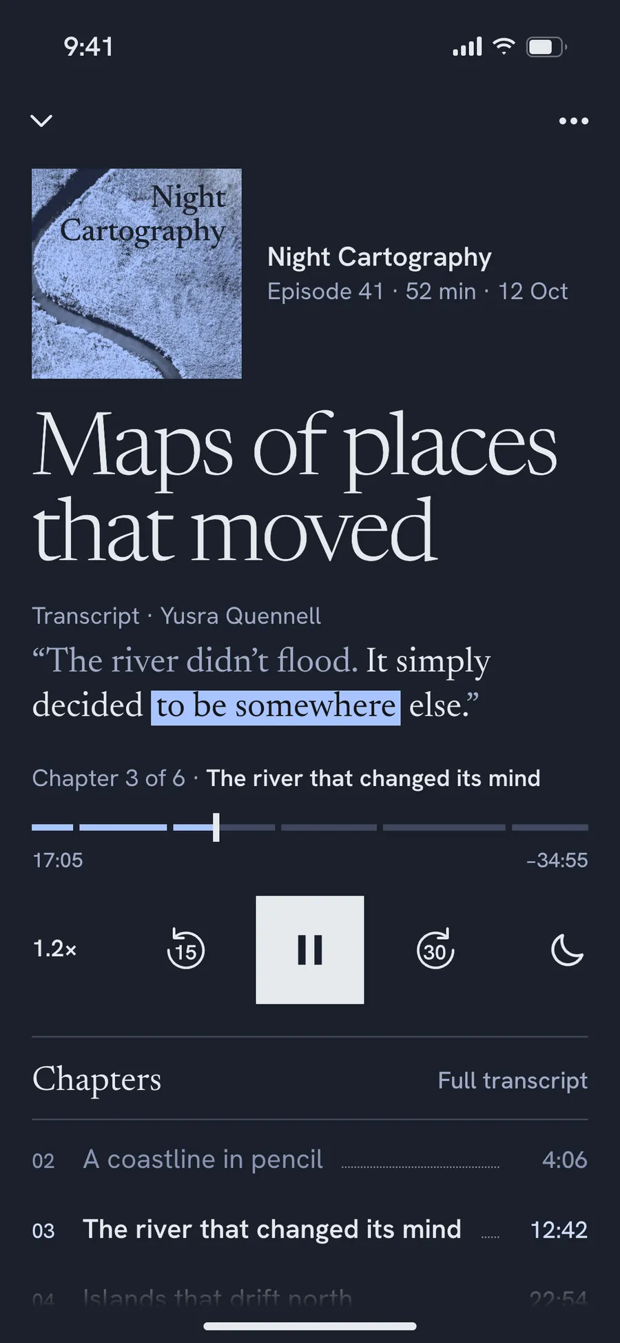 Undertow · Podcast player