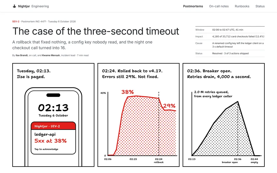 The case of the three-second timeout · Comic
